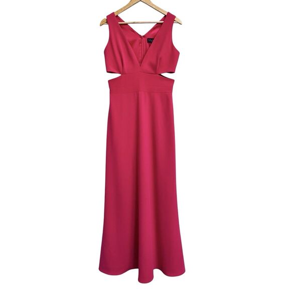 Laundry by Shelli Segal Dresses & Skirts - Laundry by Shelli Segal Womens Evening Gown Sz 8 Pink Sleeveless Cutout Stretch